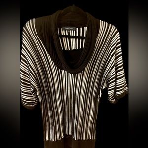 Evan Picone Short Sleeved Sweater Size S